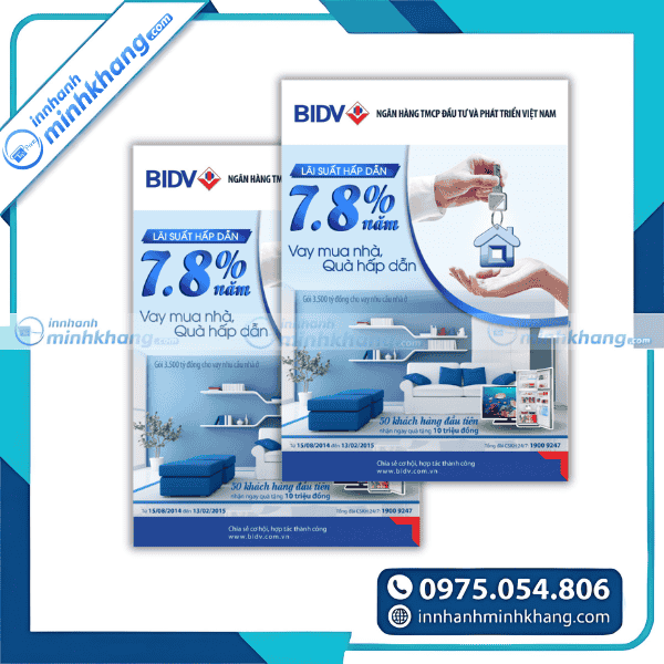 Mẫu tờ rơi ngân hàng thiết kế chuyên nghiệp hiện đại