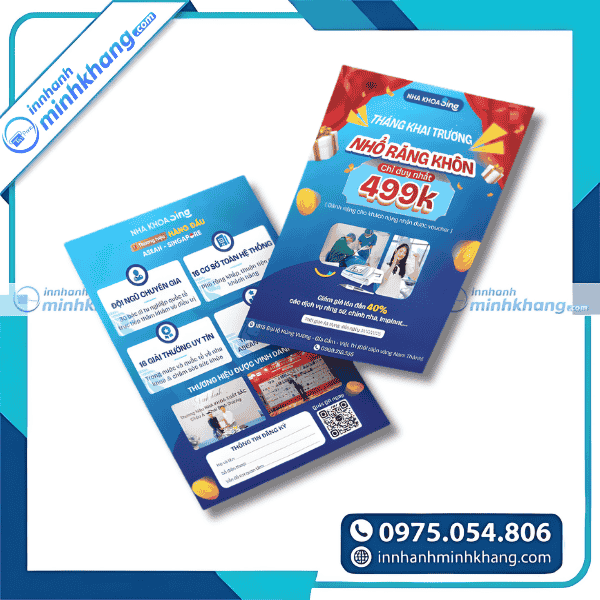 Mẫu tờ rơi nha khoa đơn giản mà hiệu quả