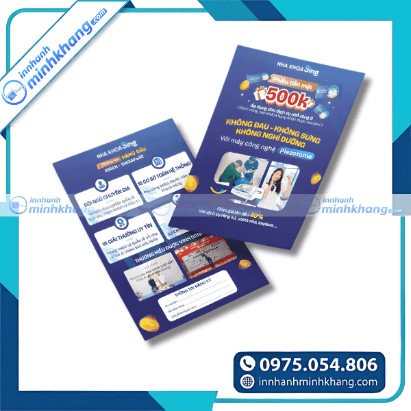 Mẫu thiết kế tờ rơi nha khoa chuyên nghiệp tại TP.HCM