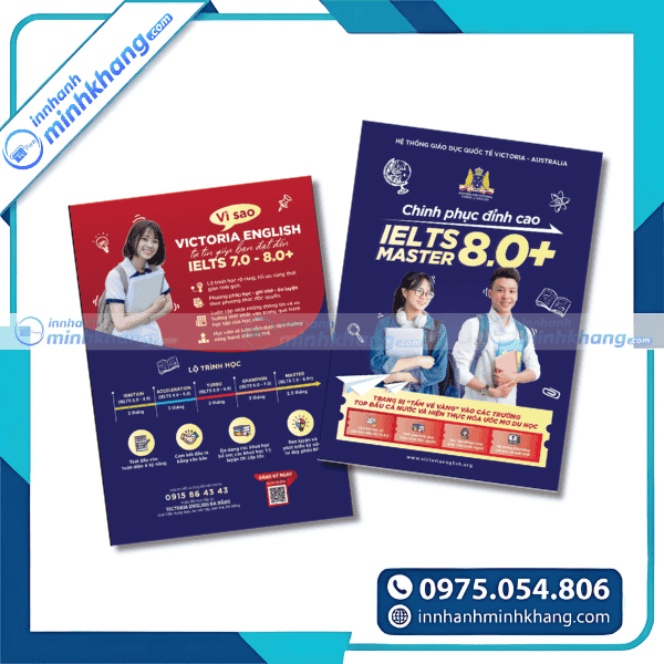 Mẫu tờ rơi quảng bá khóa học IELTS chất lượng cao