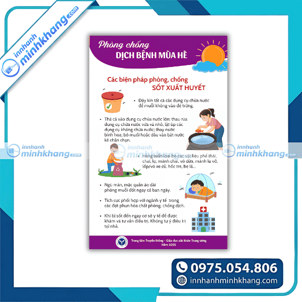 Mẫu tờ rơi truyền thông giáo dục sức khỏe cộng đồng chuyên nghiệp