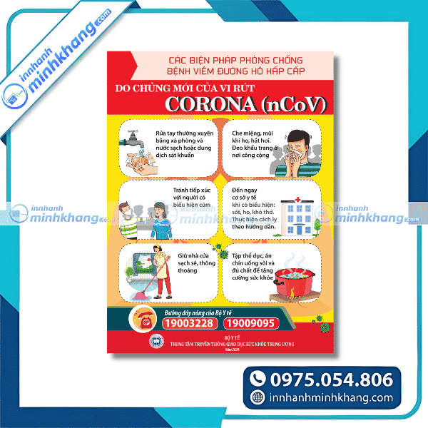 Mẫu tờ rơi phòng bệnh truyền nhiễm trực quan