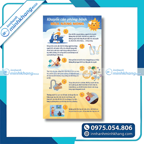 Mẫu tờ rơi truyền thông giáo dục sức khỏe với infographic sinh động
