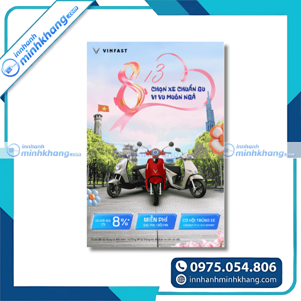 Mẫu tờ rơi xe điện màu sắc nổi bật tăng tỷ lệ chuyển đổi