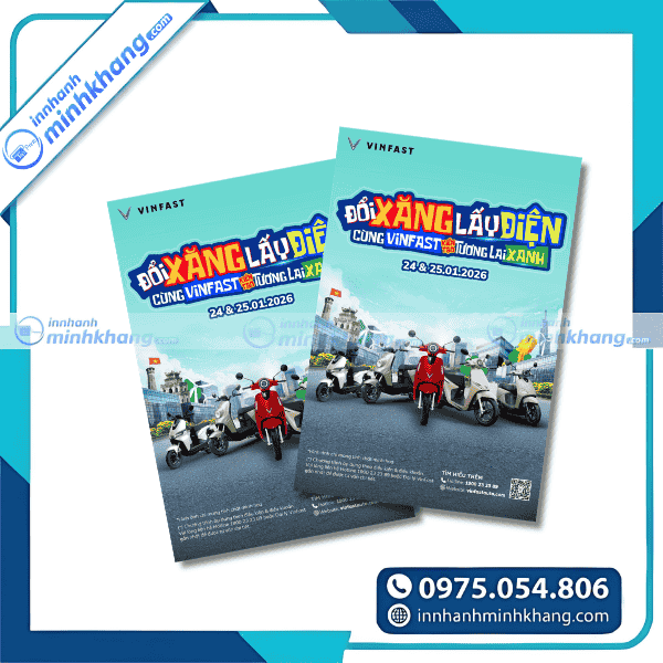 Mẫu tờ rơi xe điện đẹp chuyên nghiệp quảng cáo hiệu quả
