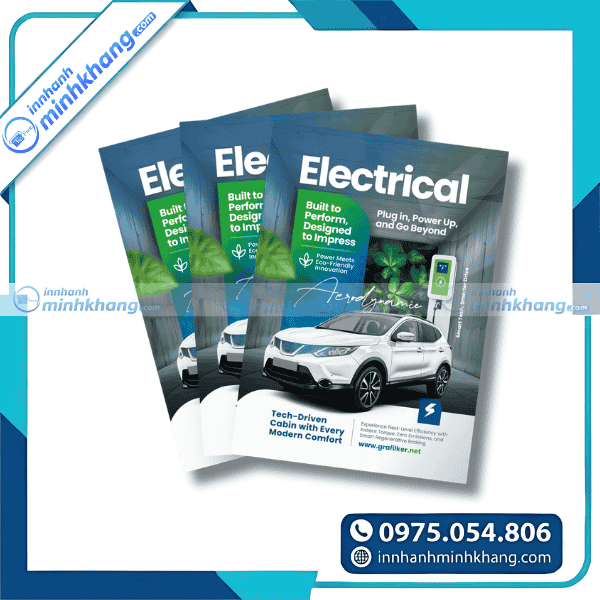 Mẫu tờ rơi xe điện giới thiệu sản phẩm mới