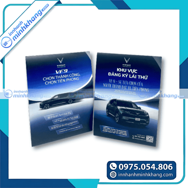 Mẫu tờ rơi xe điện in offset chất lượng cao
