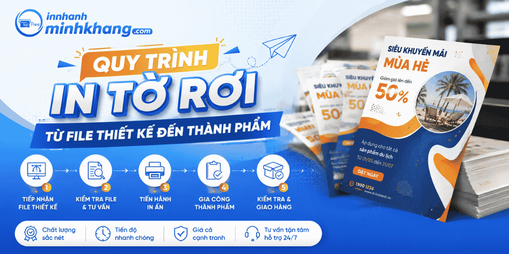 Quy Trình In Tờ Rơi Từ File Thiết Kế Đến Thành Phẩm