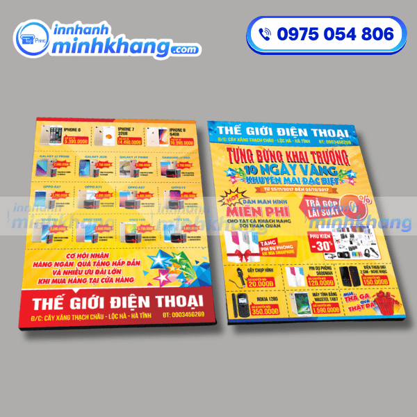 Mẫu tờ rơi in giấy Ford