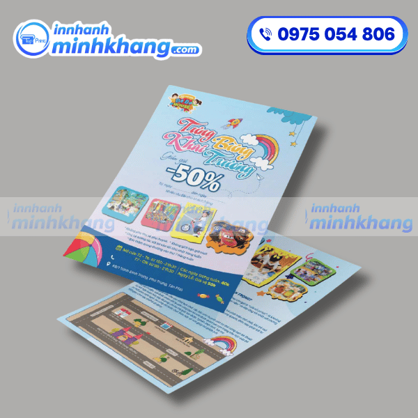 Mẫu tờ rơi in giấy Bristol