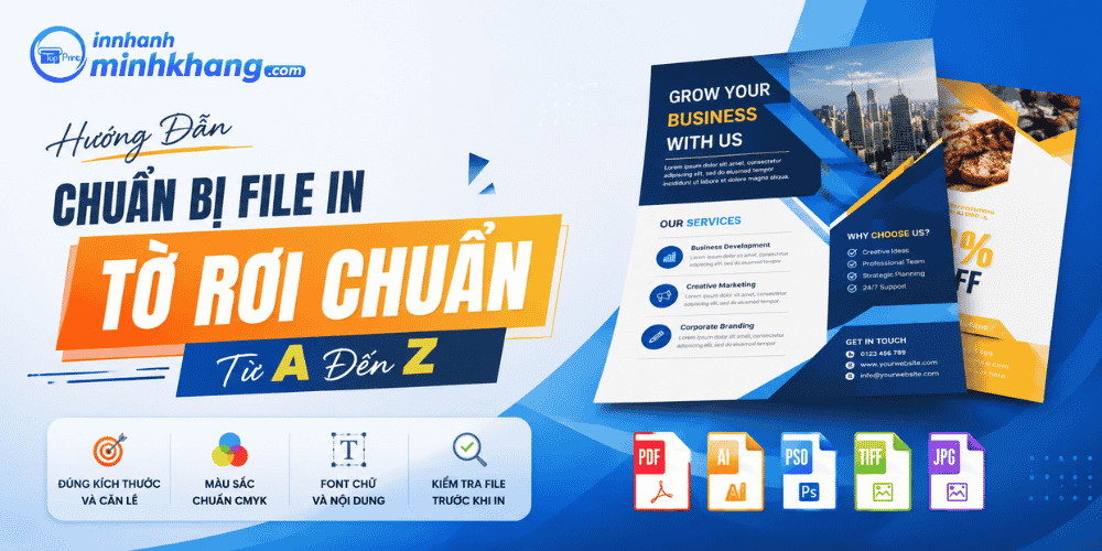 Hướng Dẫn Chuẩn Bị File In Tờ Rơi Chuẩn Từ A Đến Z