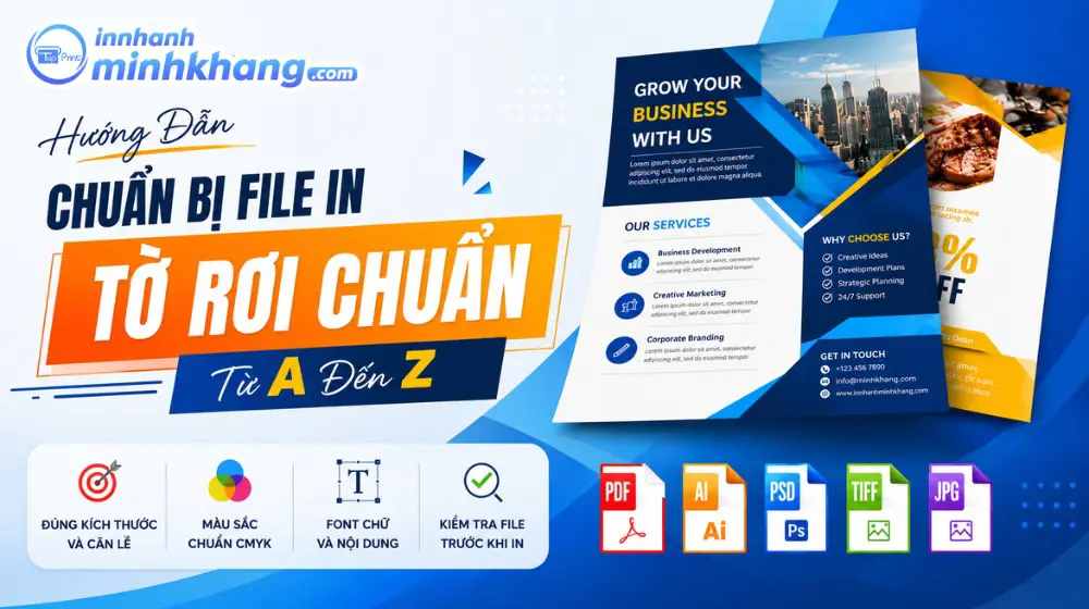Hướng Dẫn Chuẩn Bị File In Tờ Rơi Chuẩn Từ A Đến Z