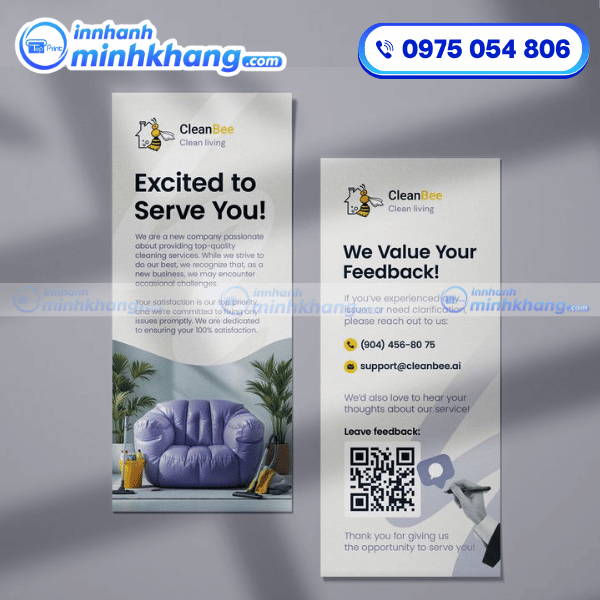 Mẫu kích thước tờ rơi DL