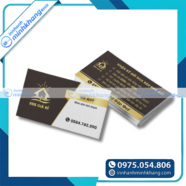 Mẫu name card sale nhà đất đẹp giúp tăng độ nhận diện thương hiệu