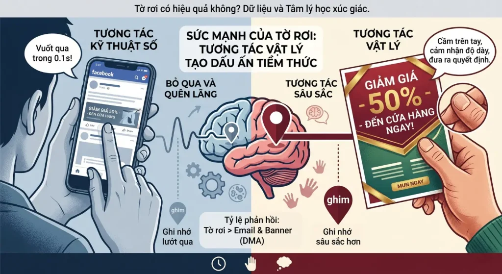 Sức mạnh của tờ rơi tương tác vật lý tạo dấu ấn tiềm thức
