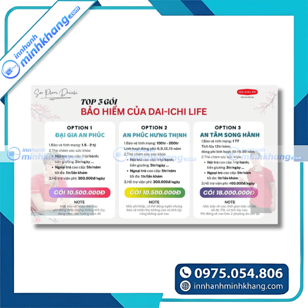 Mẫu tờ rơi bảo hiểm sức khỏe và bảo hiểm nhân thọ đẹp