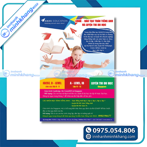 Mẫu thiết kế tờ rơi luyện thi TOEIC chuyên nghiệp
