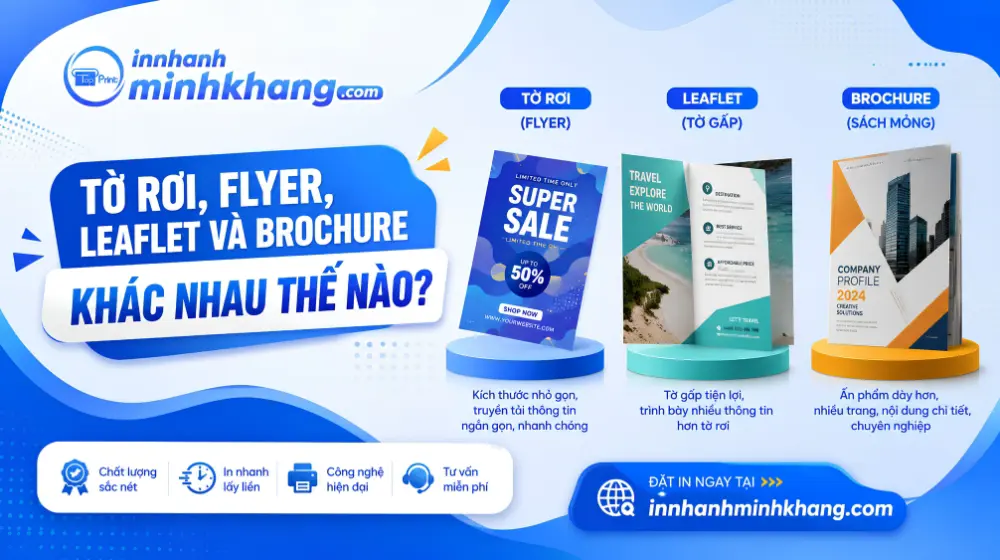 Tờ Rơi, Flyer, Leaflet Và Brochure Khác Nhau Thế Nào?