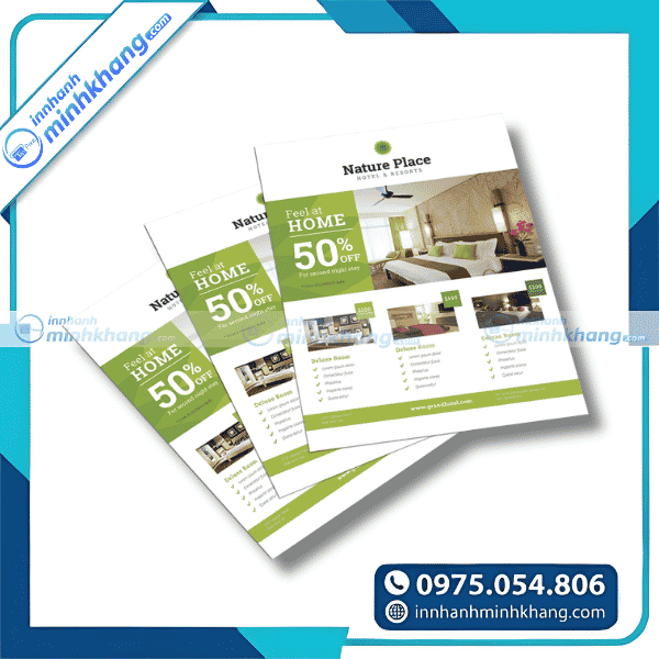 Mẫu tờ rơi villa nghỉ dưỡng cao cấp