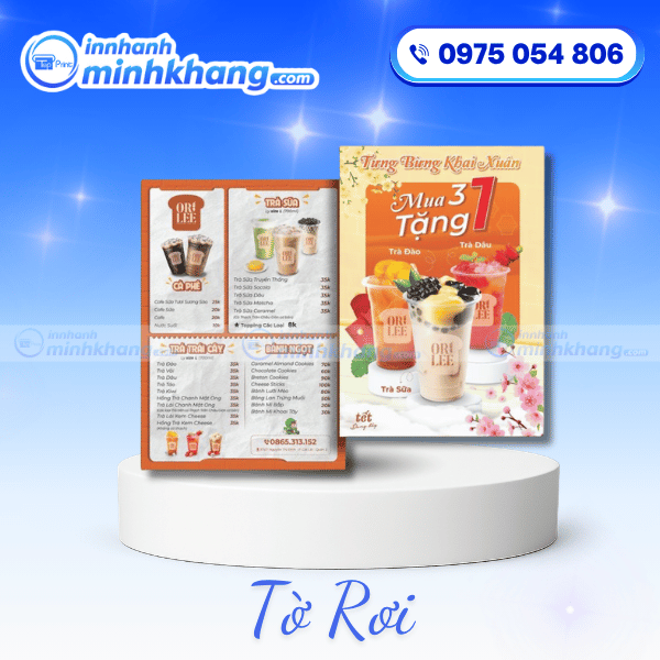 Tờ Rơi Trà Sữa