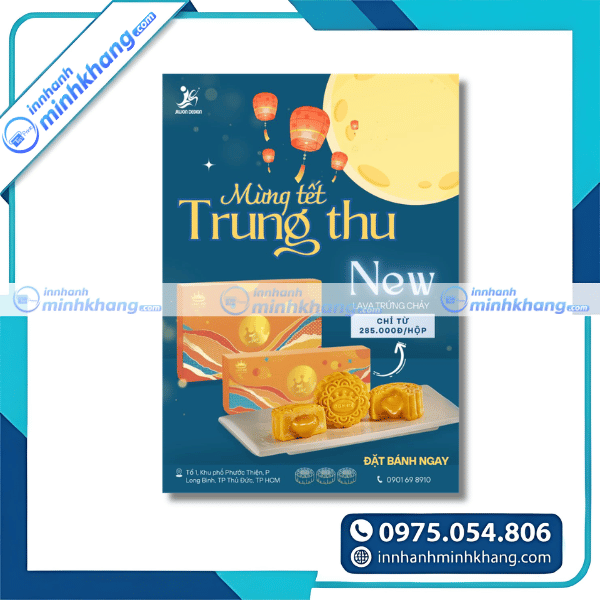 Mẫu tờ rơi trung thu đẹp mắt với hình ảnh ánh trăng