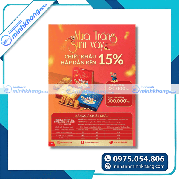 Mẫu tờ rơi trung thu cho quán cafe và cửa hàng kinh doanh