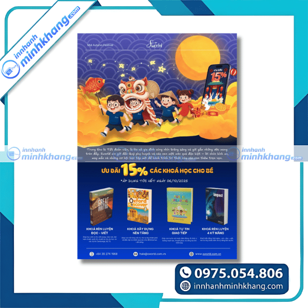 Mẫu tờ rơi đêm hội trăng rằm chuyên nghiệp thu hút khách hàng