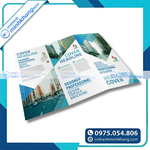 Mẫu brochure công ty cao cấp với màu sắc đồng bộ nhận diện thương hiệu