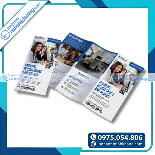 Mẫu brochure công ty đẹp giới thiệu năng lực và dịch vụ doanh nghiệp