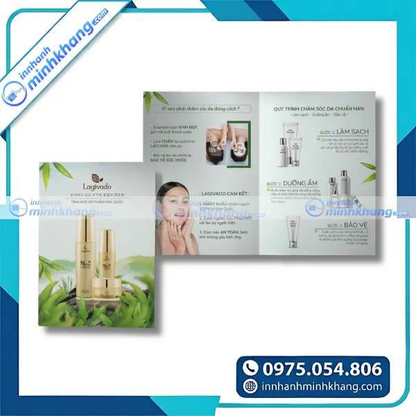 Mẫu brochure mỹ phẩm sáng tạo giúp thu hút khách hàng ngay từ ánh nhìn đầu tiên