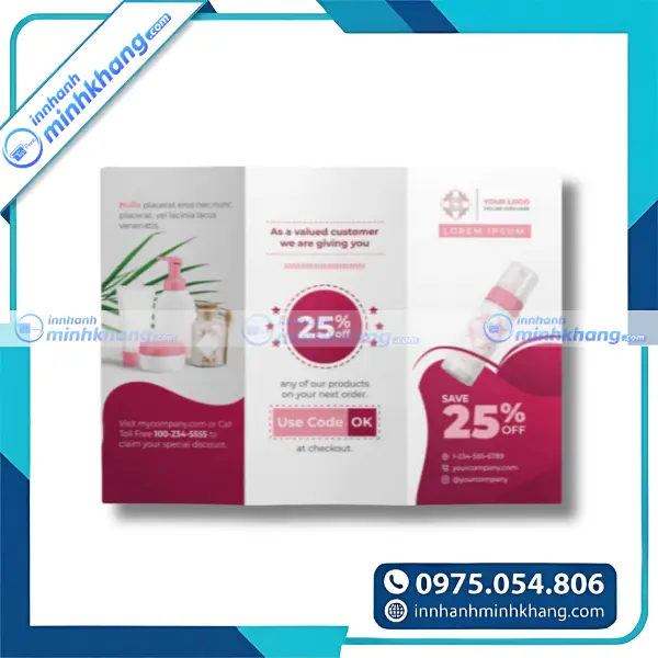 Mẫu brochure mỹ phẩm chuyên nghiệp giúp nâng cao hình ảnh thương hiệu