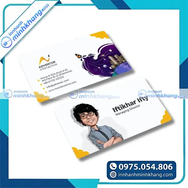 Mẫu card visit cá nhân dành cho freelancer chuyên nghiệp