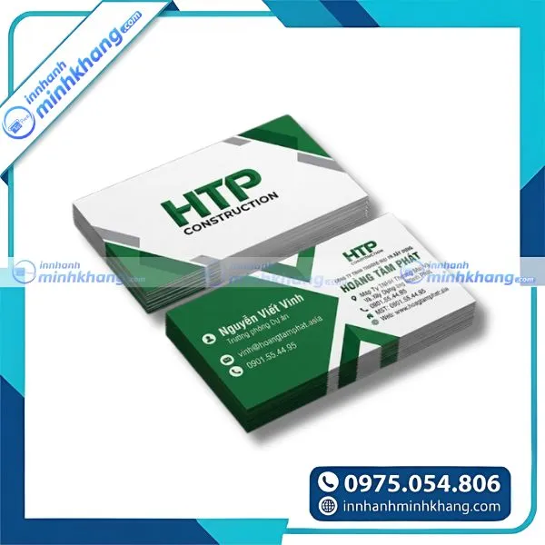 Mẫu card visit doanh nghiệp xây dựng đẹp mắt