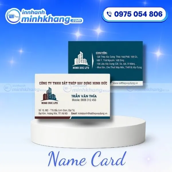 Card Visit Công Ty Xây Dựng