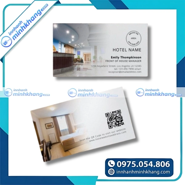 Mẫu card visit resort đẹp dành cho khu nghỉ dưỡng