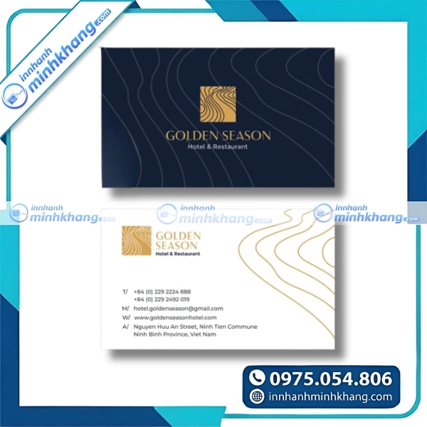 Mẫu card visit dịch vụ lưu trú thiết kế độc đáo
