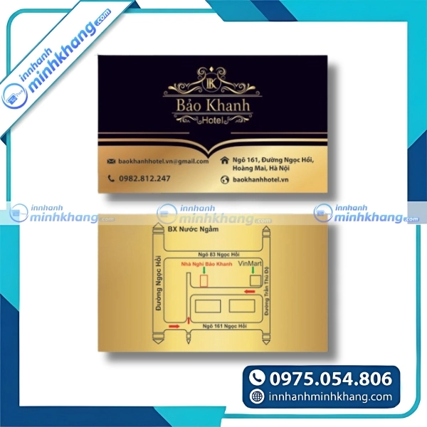 Mẫu thiết kế card visit khách sạn cao cấp phong cách hiện đại