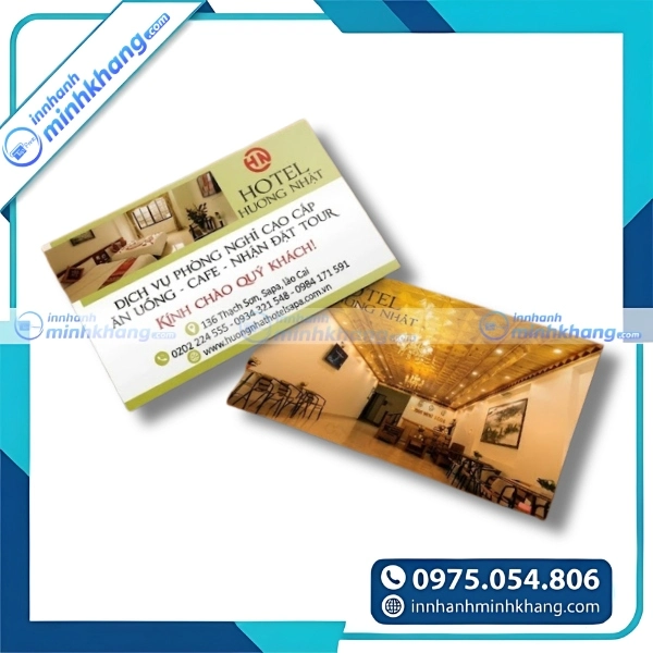 Mẫu card visit khách sạn đẹp dành cho lễ tân và quản lý