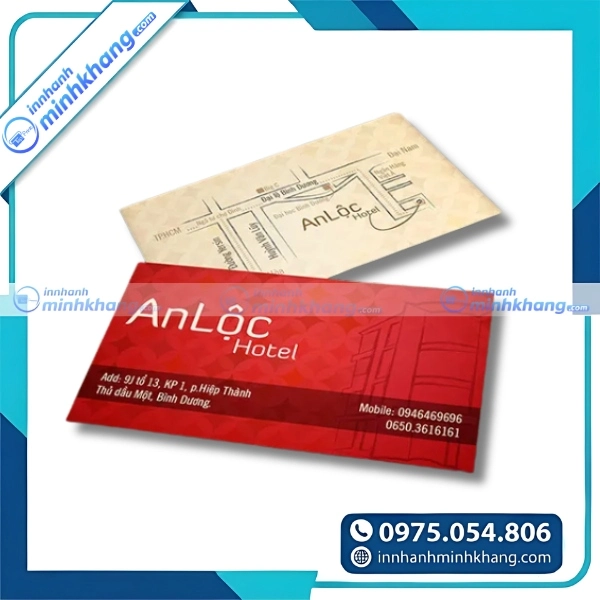 Mẫu danh thiếp khách sạn cao cấp tạo ấn tượng với khách hàng