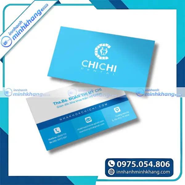 Mẫu card visit bác sĩ nha khoa chuyên nghiệp và đáng tin cậy