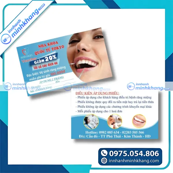Mẫu card visit nha khoa chuyên nghiệp với thiết kế hiện đại và sang trọng