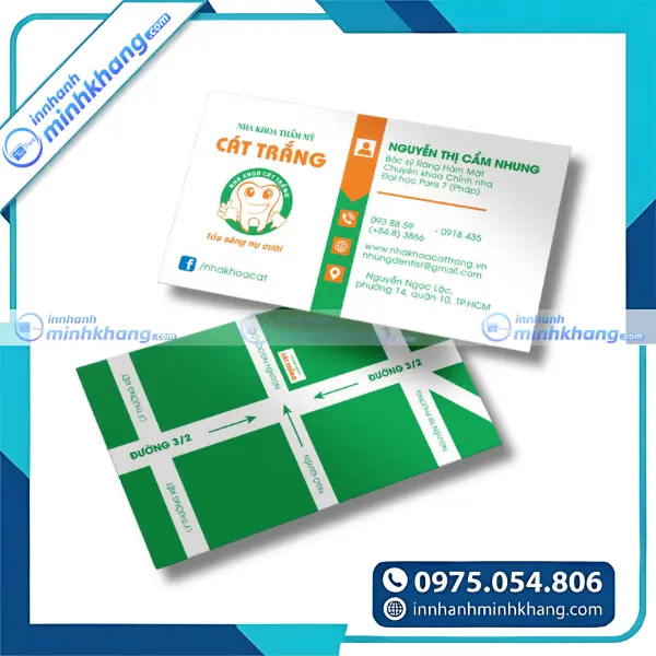 Mẫu thiết kế card visit nha khoa độc đáo và sáng tạo cho phòng khám
