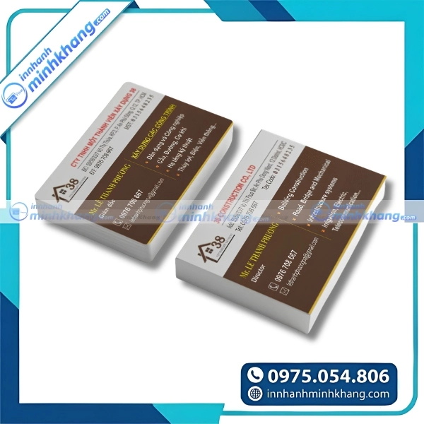 Mẫu thiết kế card visit nội thất cao cấp với phong cách tối giản