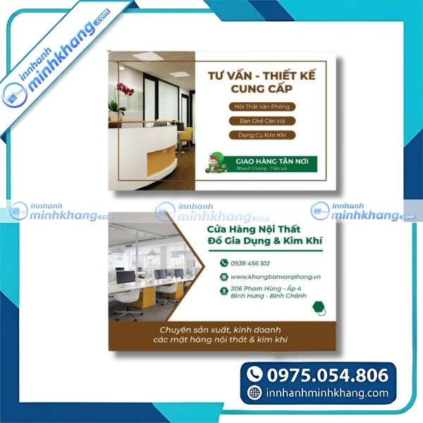 Mẫu card visit kiến trúc nội thất sáng tạo và ấn tượng