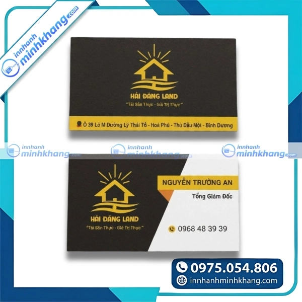 Mẫu card visit nội thất sang trọng với thiết kế hiện đại và chuyên nghiệp