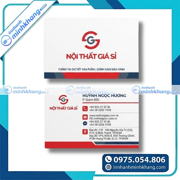 Mẫu name card nội thất chuyên nghiệp giúp nâng tầm thương hiệu