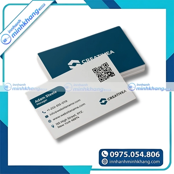 Mẫu card visit tiếng Anh cao cấp với chất lượng in sắc nét