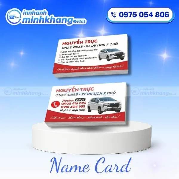 Card Visit Xe Du Lịch