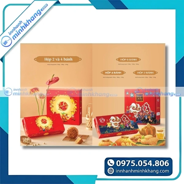 Mẫu thiết kế catalogue bánh trung thu hiện đại và chuyên nghiệp