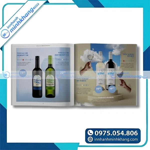 Mẫu catalogue rượu đẹp dành cho showroom và cửa hàng